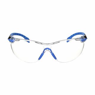 3M Solus 1000-Series S1101SGAF Blue/Black Clear Anti-Fog and Anti-Scratch Scotchgard Protector Safety Glasses